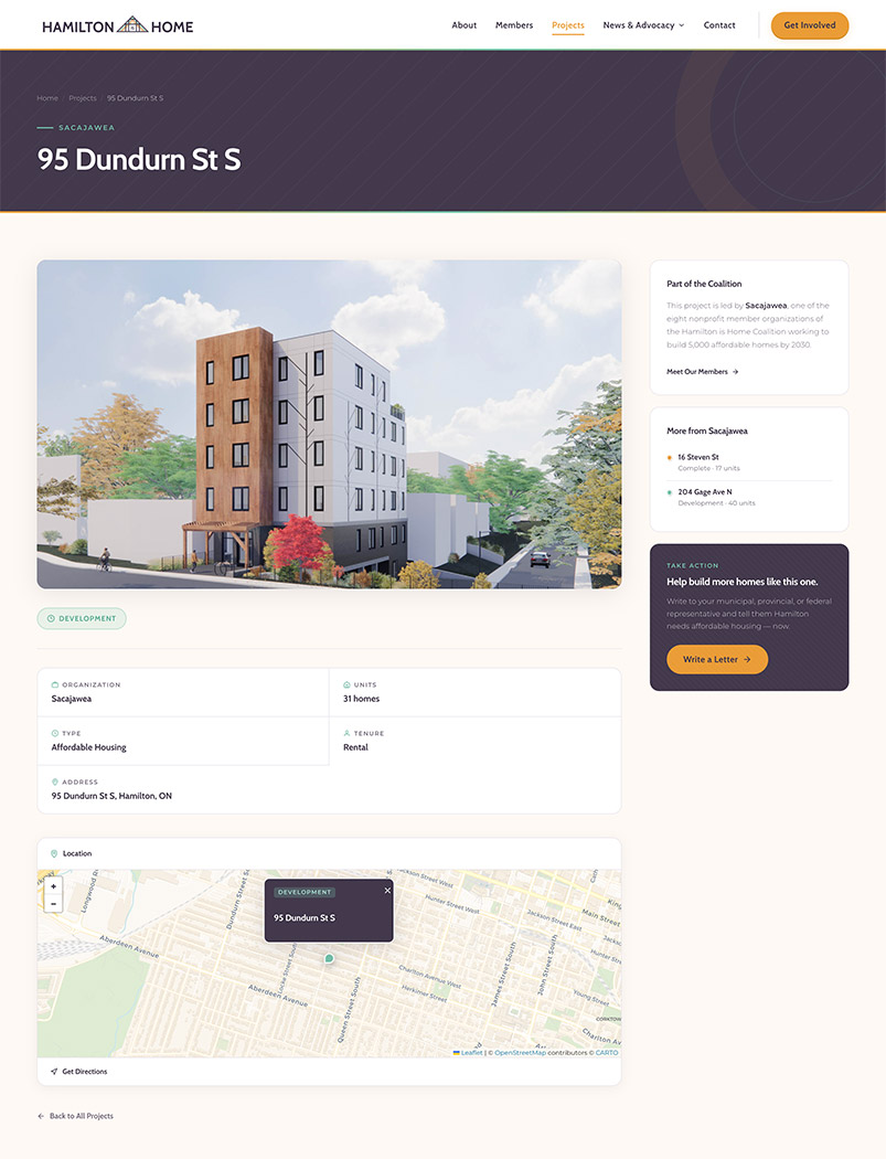 Single Project Page